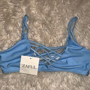 Zaful baby blue bikini top